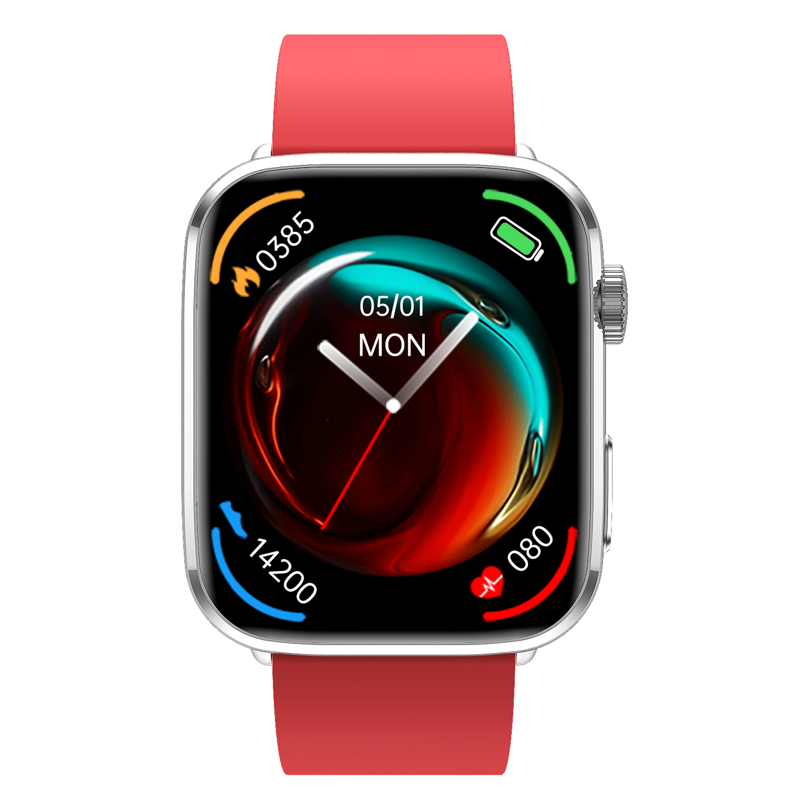 1.81" Super-Retina 240*284 Smartwatch w/ Rotary Crown, Non-Invasive Glucose, HRV, Body-Temp, SOS Call, NFC Access, 30-Day Battery